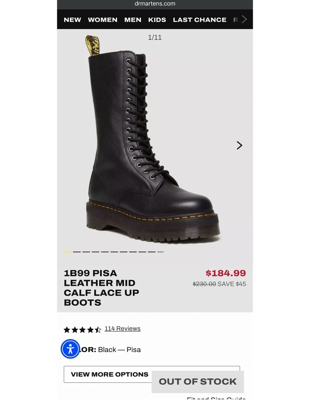 Platform Dr. Martens 1B99 Quad boots - Picture 3 of 3